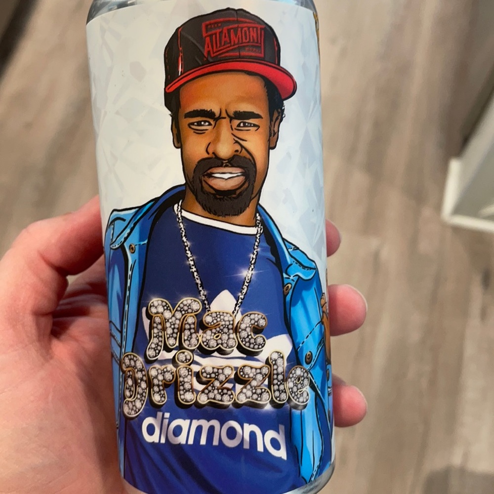 Mac Dre sticker. On an EMPTY beer can.
